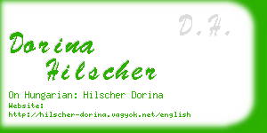 dorina hilscher business card